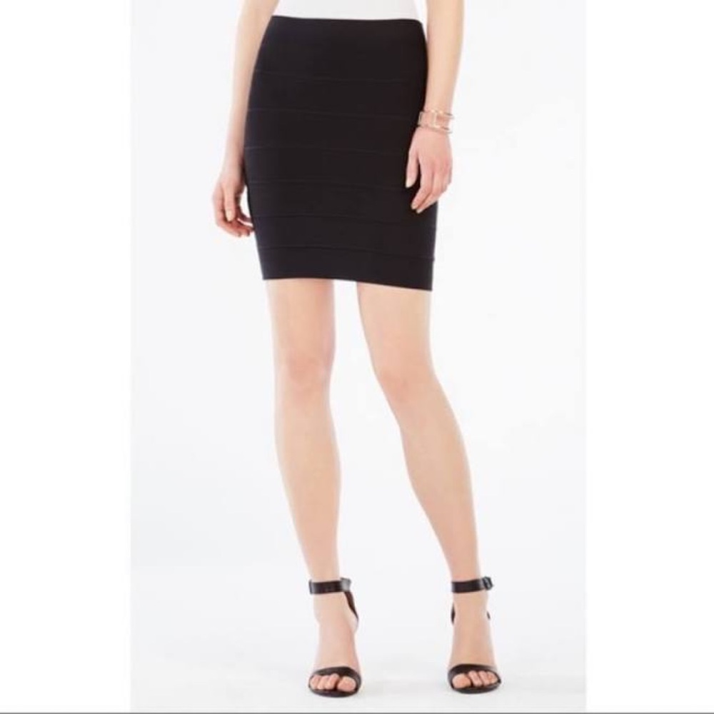 BCBG black bandage skirt